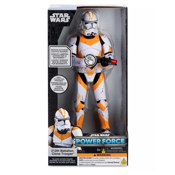 Disney Parks 212 Battalion Clone Trooper Action Figure Star Wars Power Force NEW - Picture 1 of 5